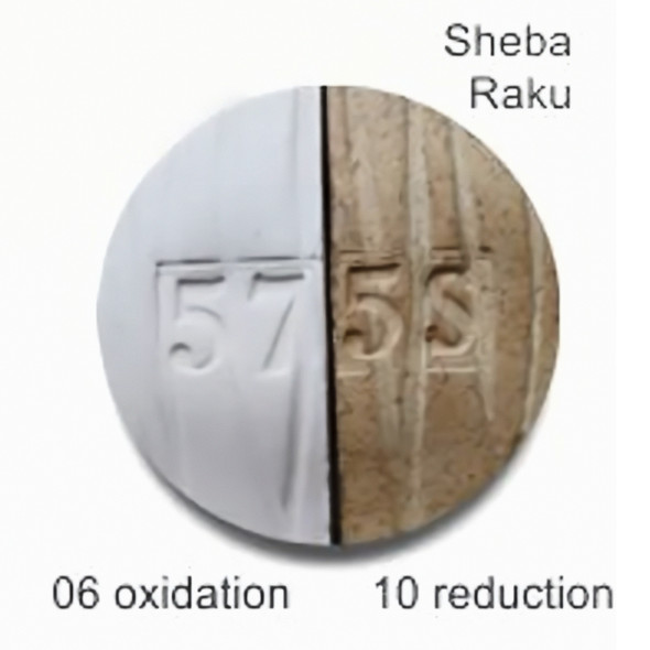 10Kg #575S Modifed Sheba Raku | Low Fire 06 White | C575S