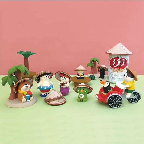 Zakka Summer Cat Figurine | Star Jelly Cat | 50602