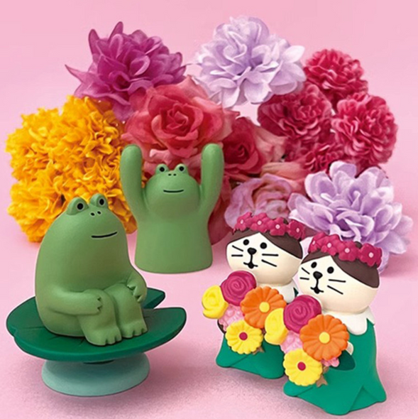 Zakka Birthday Cat Figurine | Confetti Cat | 50605