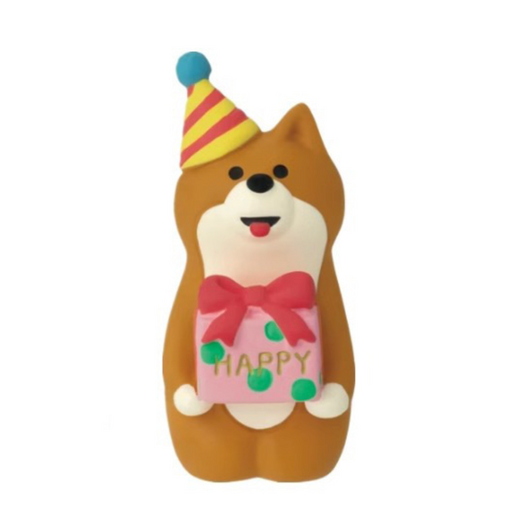 Zakka Birthday Figurine | Present Shiba Inu | 50607