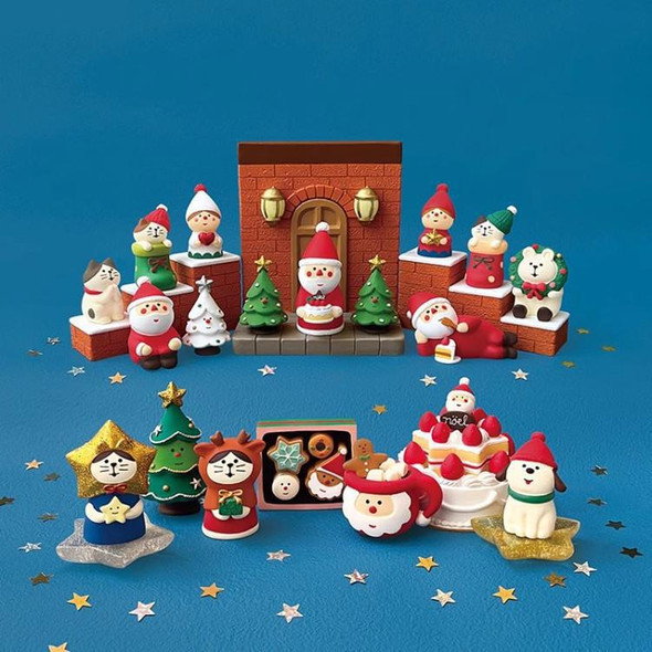 Zakka Christmas Cat Figurine | Reindeer Cat | 50615