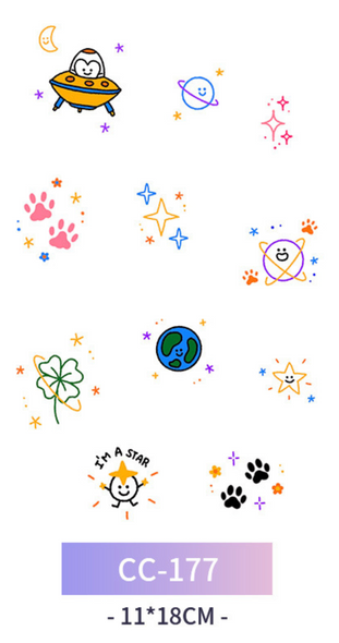 Temporary Tattoo | Waterproof | 11×18 Cm | Cc-177 | 258003