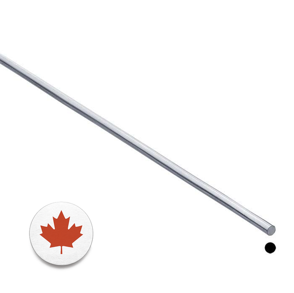 925 Sterling Silver Round Wire| 0.7 mm | Half Hard | Sold by 1ft