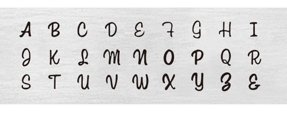 Steel Stamps | Cursive Letters Uppercase | 3mm | 50622