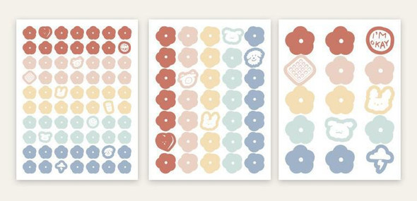 Mr. Paper Flat Stickers | Summer Series | DIY Wall & Photo Decoration | Cream | 50398
