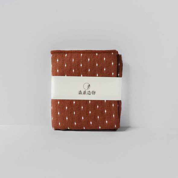 Chinese Tea Cloth | Pure Cotton | Zen Style | Tea Table Towel | Brown Stars | 50442 Chinese Tea Cloth | Pure Cotton | Zen Style | Tea Table Towel | Brown Stars | 50442