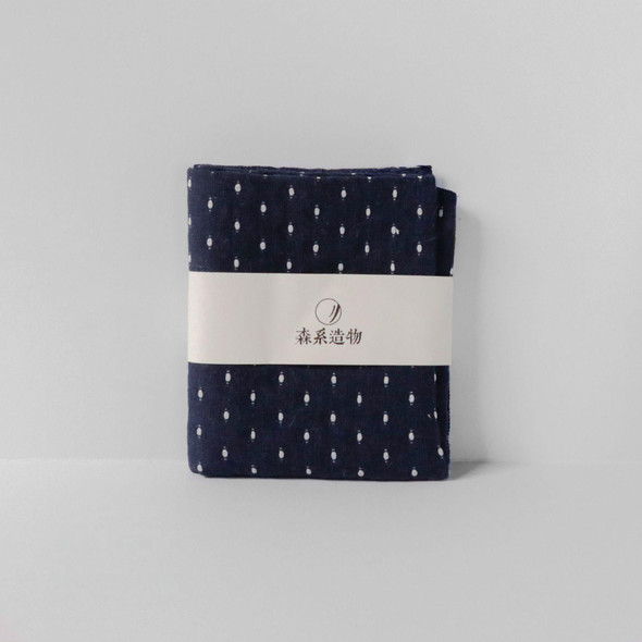 Chinese Tea Cloth | Pure Cotton | Zen Style | Tea Table Towel | Navy Stars | 50445 Chinese Tea Cloth | Pure Cotton | Zen Style | Tea Table Towel | Navy Stars | 50445