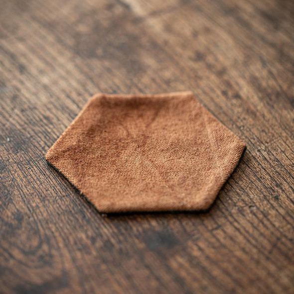 Tie-Dye Hand-Sewn Fabric Coaster | Heat Resistant | Tea Accessories | Monk Robe 8X8cm | 50449 Tie-Dye Hand-Sewn Fabric Coaster | Heat Resistant | Tea Accessories | Monk Robe 8X8cm | 50449