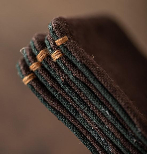Tie-Dye Hand-Sewn Tea Coaster | Square | Anti-Slip | Heat Resistant | Brown | 50451 Tie-Dye Hand-Sewn Tea Coaster | Square | Anti-Slip | Heat Resistant | Brown | 50451
