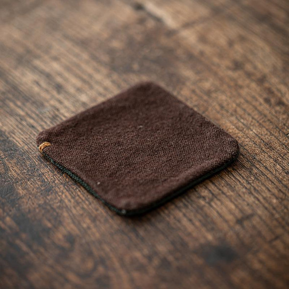 Tie-Dye Hand-Sewn Tea Coaster | Square | Anti-Slip | Heat Resistant | Brown | 50451 Tie-Dye Hand-Sewn Tea Coaster | Square | Anti-Slip | Heat Resistant | Brown | 50451