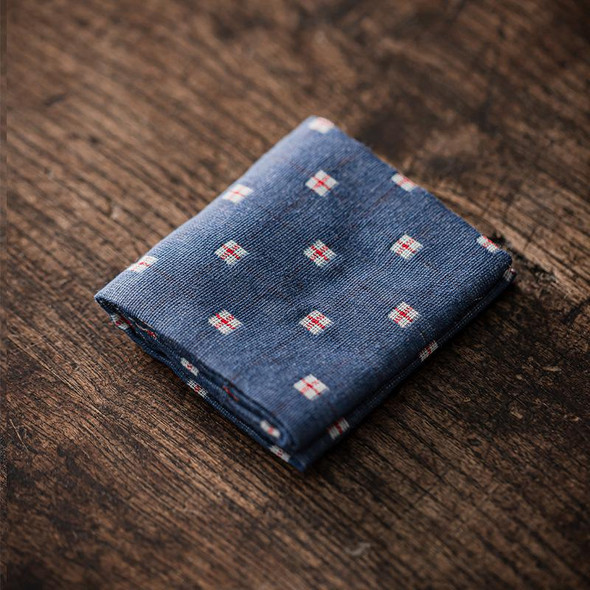 Cotton Linen Tea Cloth | Absorbent | Tea Ceremony Towel | Navy | 50456 Cotton Linen Tea Cloth | Absorbent | Tea Ceremony Towel | Navy | 50456