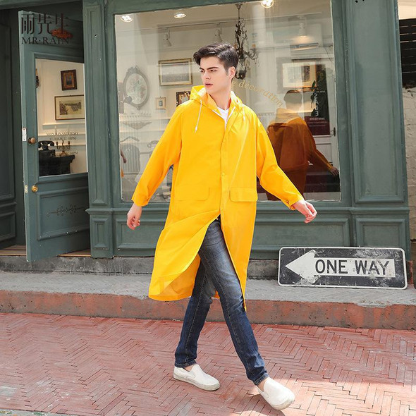 Mr. Rain Pvc Raincoat | Adult | Long Hooded One-Piece | Yellow L | 50631 Mr. Rain Pvc Raincoat | Adult | Long Hooded One-Piece | Yellow L | 50631