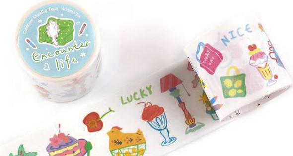 Lover Of Letters Washi Tape | Rainbow Sonata Series | Stamp Theme | Sweet Collection | 50432