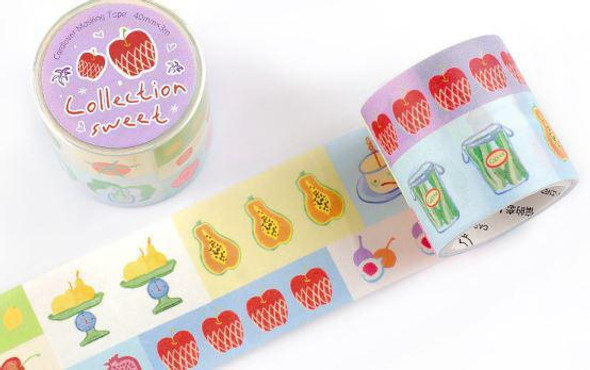 Lover Of Letters Washi Tape | Rainbow Sonata Series | Stamp Theme | Life Encounter | 50433