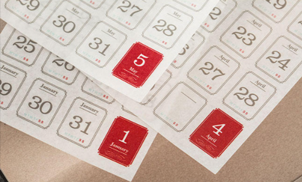 Calendar Date Planner Stickers Monthly Numbered Labels | 12 Sheets | 6972273842240