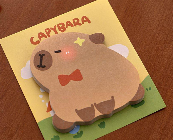 Sticky Notes | Cartoon Capybara | Cute Shaped Memo Pad | Student Reward Gift | 50882