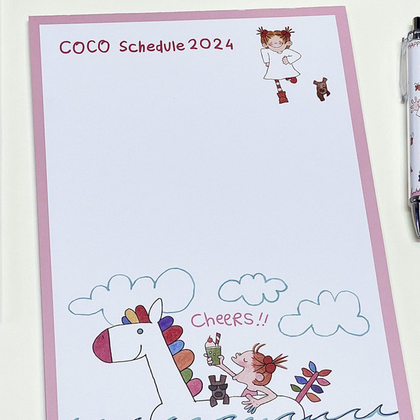 Coco Girl Notepad | Tear-Off Writing Pad | B5 Thick Creative Notebook | Color Pages   | 50387 Coco Girl Notepad | Tear-Off Writing Pad | B5 Thick Creative Notebook | Color Pages   | 50387