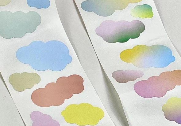 Washi Sticker for Notes | Simple Color Design | Pull-Out Pad | Reusable Adhesive| 50376