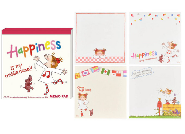Coco Cartoon Square Memo Pad | Color Pages | Tear-Off Note Pad | Daily Journal Use  | 50392