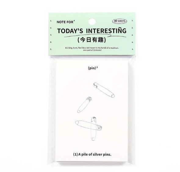 Note For Memo Pad | Minimalist Series | Daily Notes | Today’S Fun | 50406