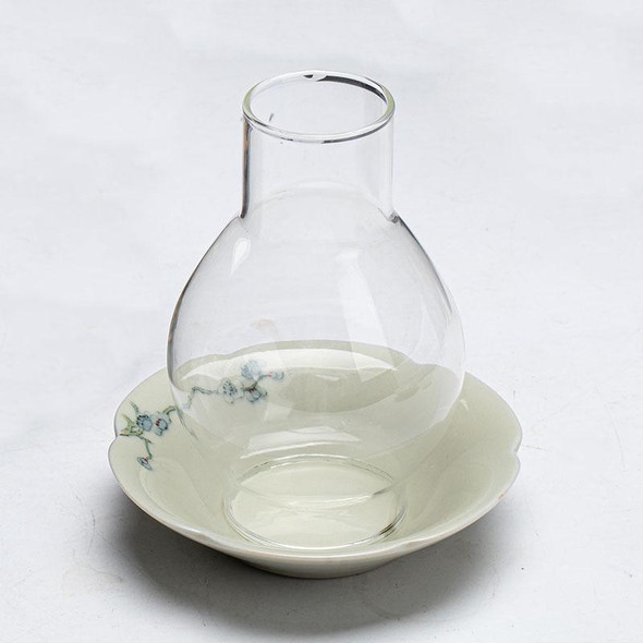 Ceramic Candle Holder With Glass Sleve | Dream Series | Secret Green | Proud Plum Blossom   | 50290