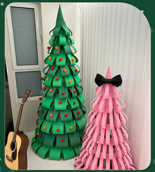Large Cardboard Christmas Tree | 1.8M/6Ft Green | 50480