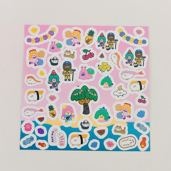 Korean Style Sticker Pack | Island Vacation Theme | 50785