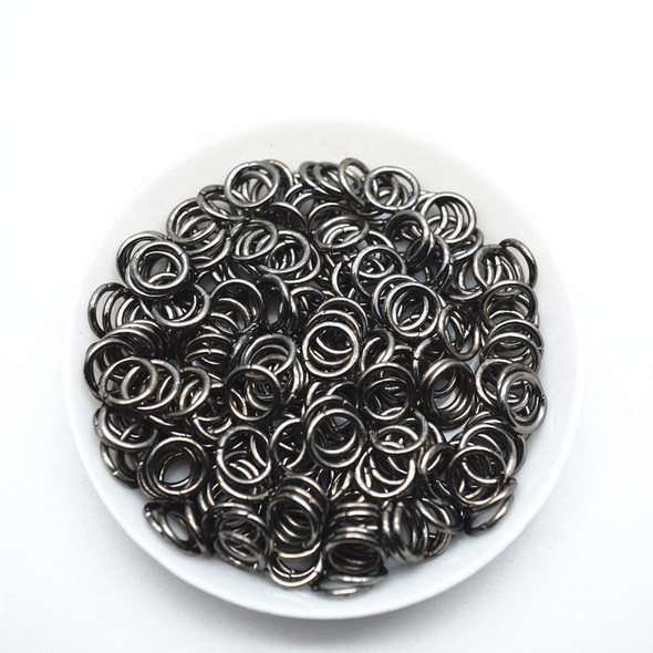 Jump Rings | Base Metal | Gunmetal | 0.8x5mm OD | 200pcs