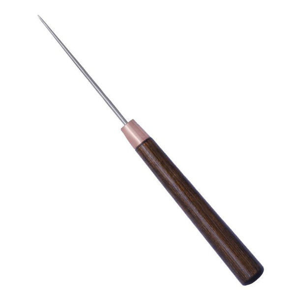 Wood Handle Leather Awl | Long Hardened Punch Tool | Slim Rosewood | 24917