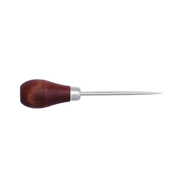 Wood Handle Leather Awl | Gourd Shape | Hand Stitching Tool | Red | 24924