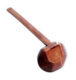 Japanese Hot Pot Soup Ladle | Bamboo Handle | Solid Spoon | 22cm | 24692