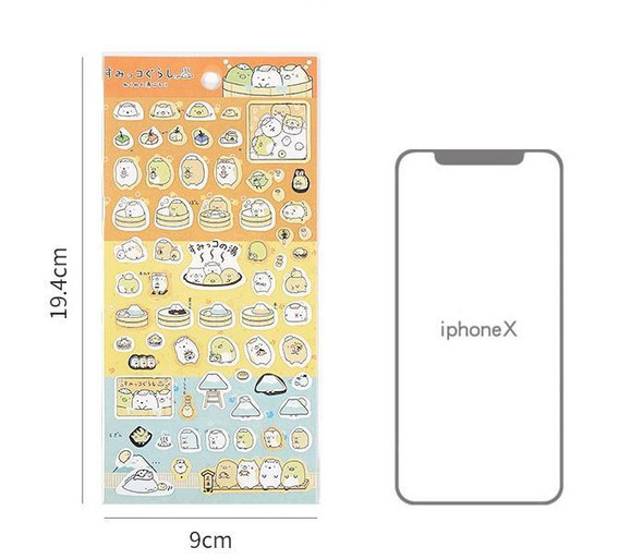 Foil Corner Bear Stickers | Snack Time | 50803