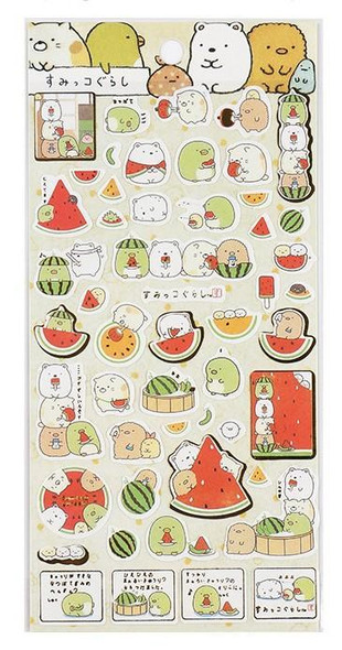 Foil Corner Bear Stickers | Watermelon Time | 50804