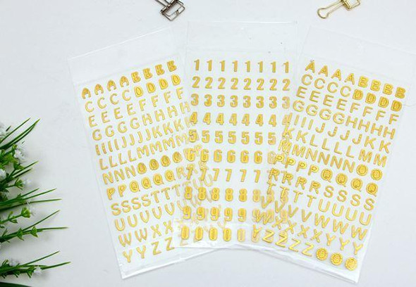 Gold Foil Number Stickers | 50806