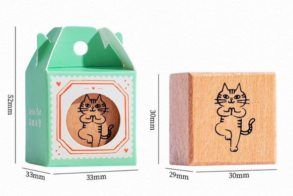 Vintage Cat Stamp | Yoga Theme | 50840
