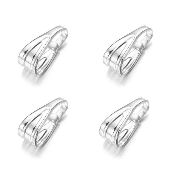 Pendant Bail | Silver Plated | 7 X 3 Mm | Sold By 5Pcs | 250108