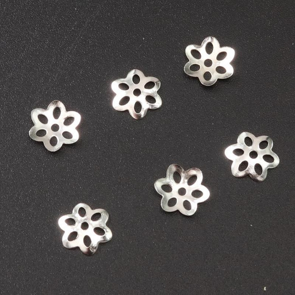 Bead Cap Spacer | Base Metal | Silver | 8 Mm | Sold By 10 Pcs/Pk | 250084