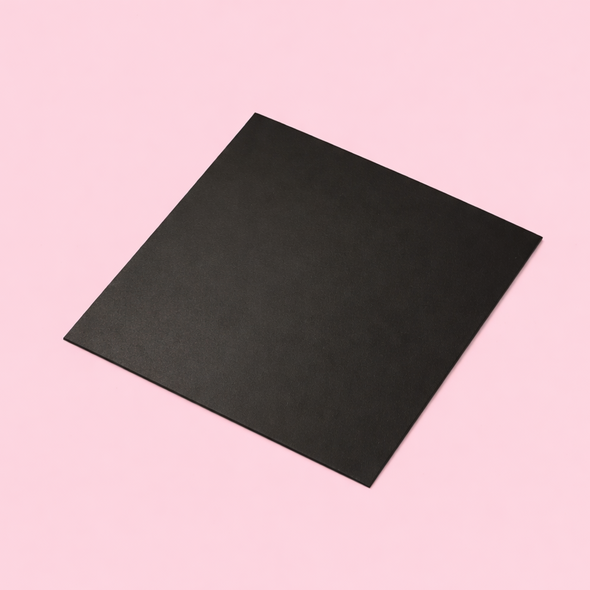 Enameled Steel Plate | 24 ga. (0.5mm) | 5.5" x 5.5" | Black | ESP1406