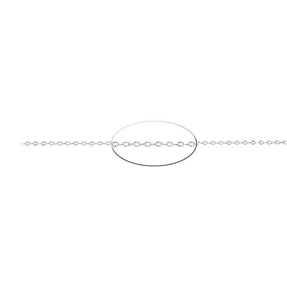 Sterling Silver 2mm Dapped Cable Chain| Sold By CM | Bulk Discount | 614393B