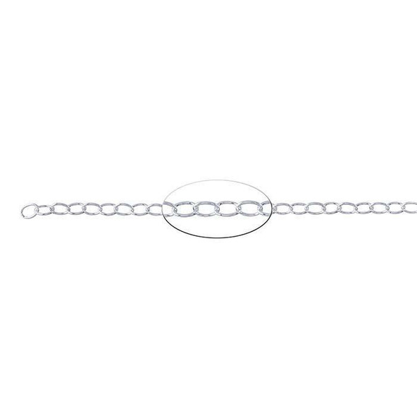 Sterling Silver 3.2mm Oval Cable Chain | Sold By CM |Bulk Discount | 69560010