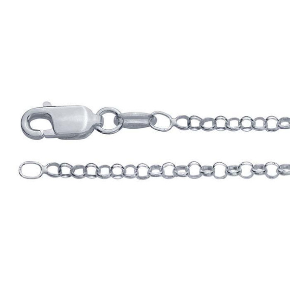 Sterling Silver 2.2mm Round Rolo Chain | 24" | 61431024