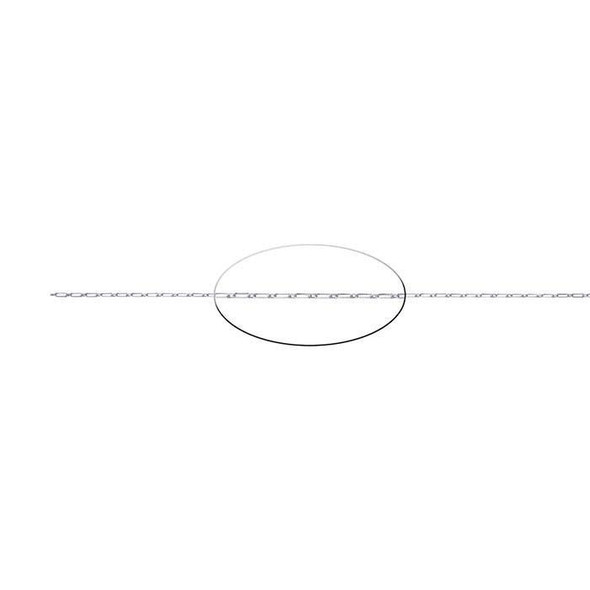 Sterling Silver Oval Beveled Long And Short Chain 1.2mm | Sold by CM | Bulk Discount | 614394B