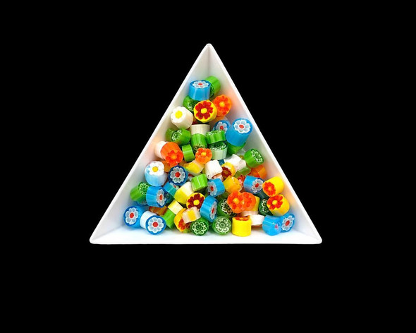 Fusing Glass Botton | Flower Mix | 90 COE | 10g