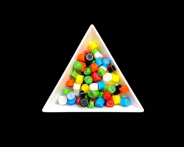 Fusing Glass Botton | Spiral Mix | 90 COE | 10g