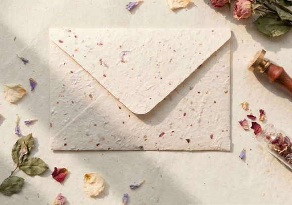 Pressed Flower Paper Envelope 16 X 11cm | H2604070