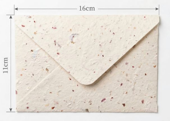 Pressed Flower Paper Envelope 16 X 11cm | H2604070