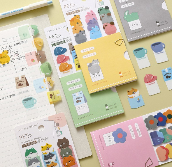 Reusable PET Index Tabs |  Furry Friends |6977607242192