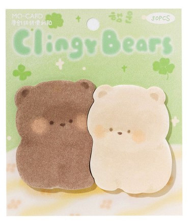 Stacked Sticky Notes | Cling Bears | 6937046283682