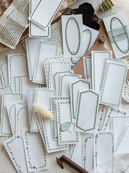 Candy Poetry Note Pads | The Moss-Green | White Kraft & Herbal Paper | 6978422075552