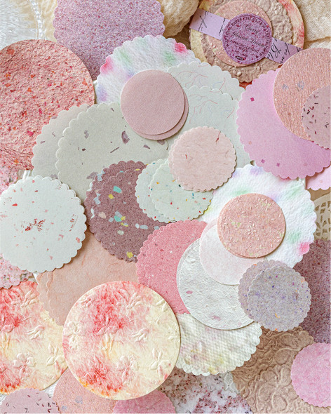 Paper Disc Series Textured Material Papers | Cherry Blossom Dream | 6937046272365